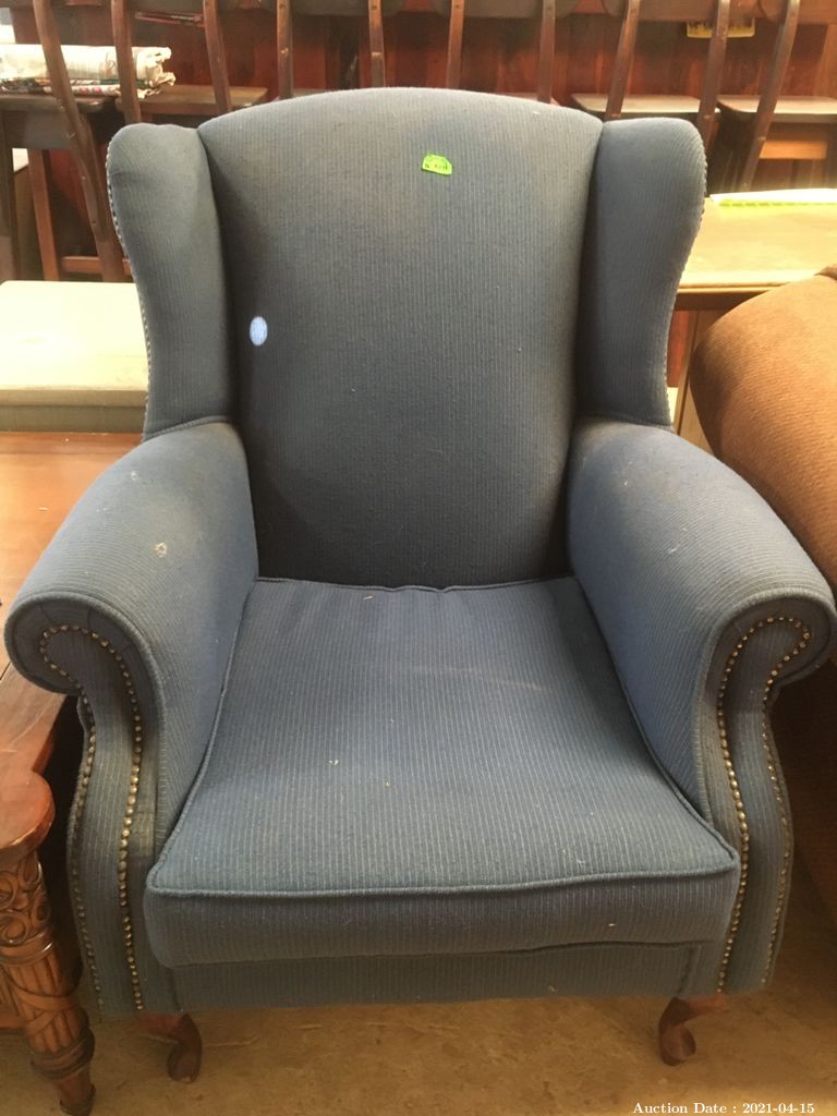 113 Blue Upholstered Armchair