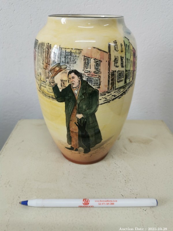 169 - Royal Doulton Dickensware Vase - Mr Squeers