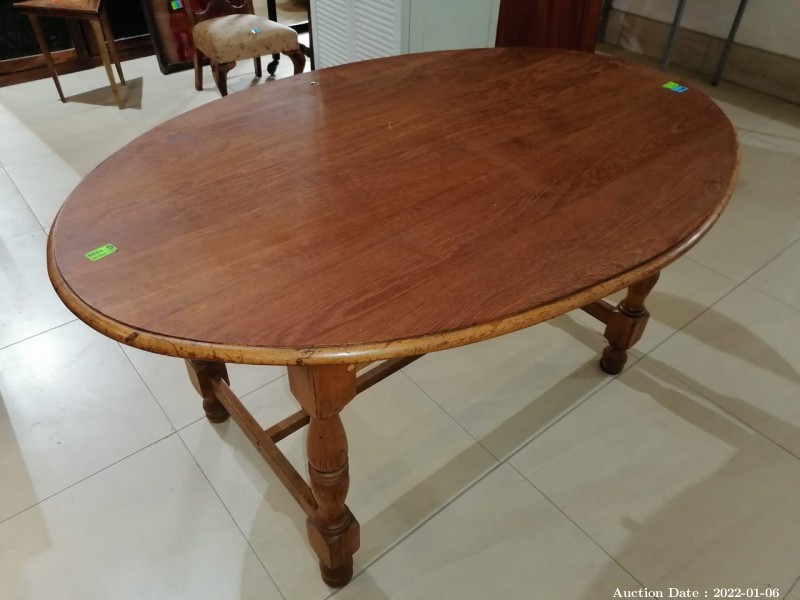 248 - Solid Wood Oval Table