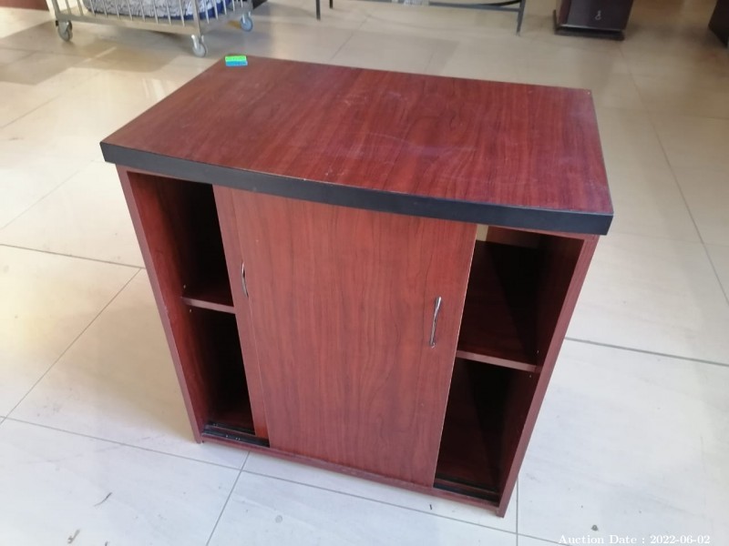1976 - 1 x Small Office Cabinet with Sliding Doors