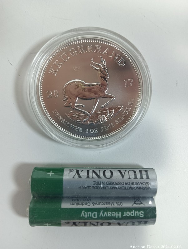 5119 - South African Fine Silver 1 oz Kruger Rand - 2017
