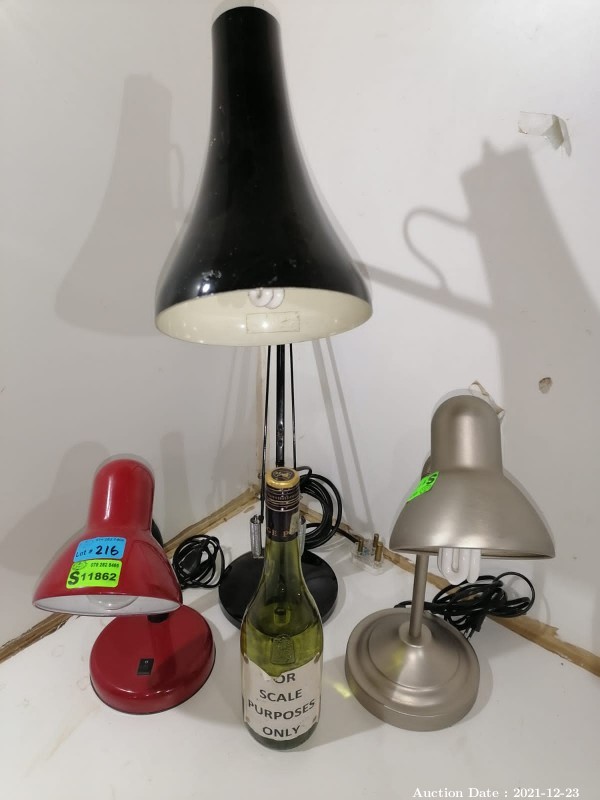 216 - Trio of Anglepoise Lamps
