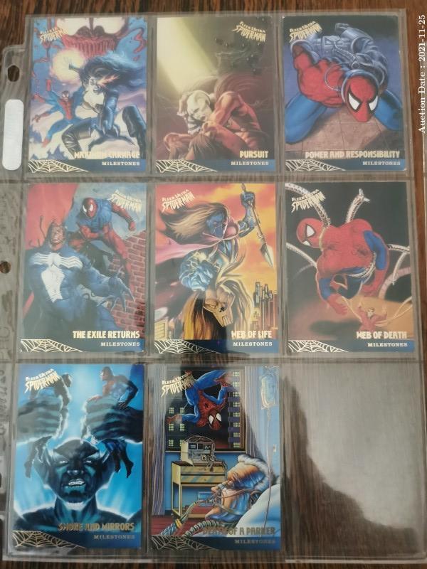 102 - Fleer Ultra Spiderman Collector\'s Cards  - Milestone Series 85-98