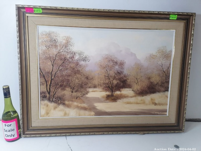 Lot 6315 - Framed Oil by Reknowned South African Artist Thomas Hacking