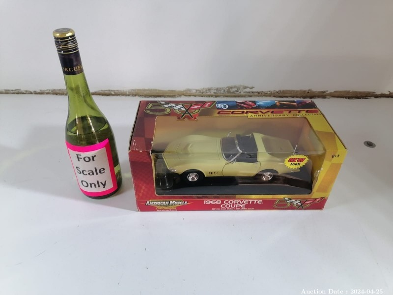6790- 1x Corvette Coupe 1968 (1:18) Scale Car 