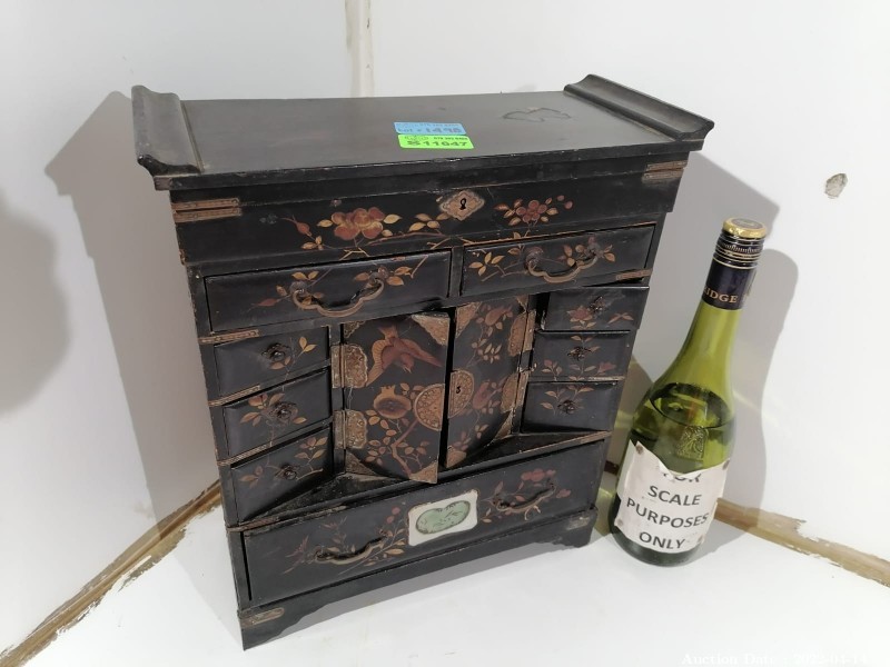 Lot 1498 - Antique Miniature Cabinet