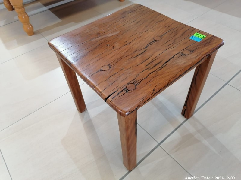 679 - Solid Ironwood Sleeper Side Table
