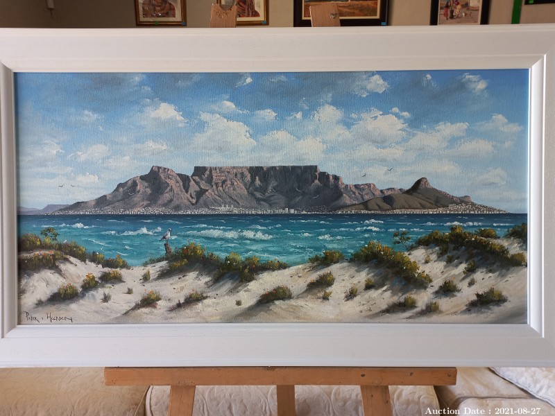 Lot 513 - \'Table Mountain\' Oil on Board by Pieter van Heerden