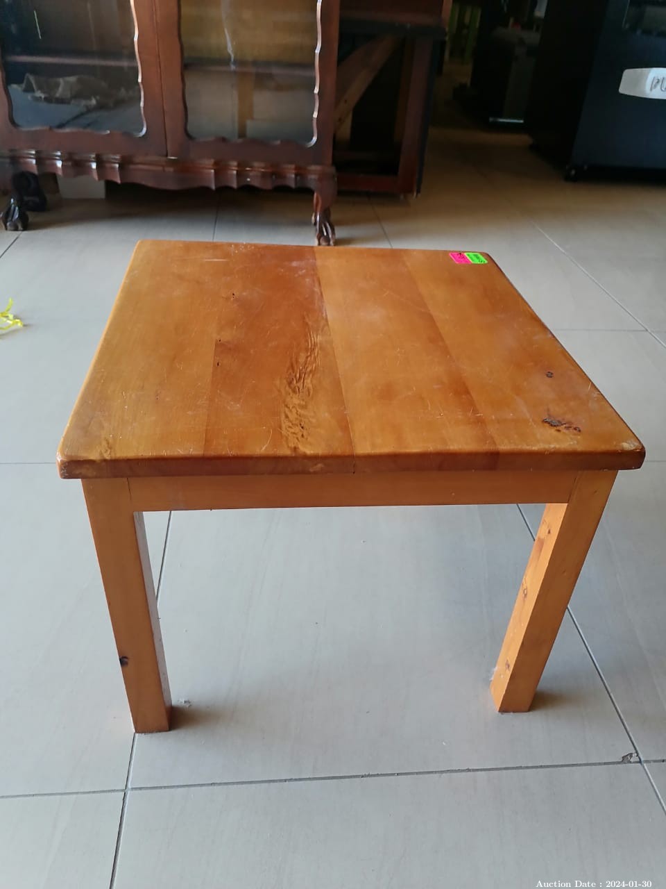 5054 - Square Solid Wood Table