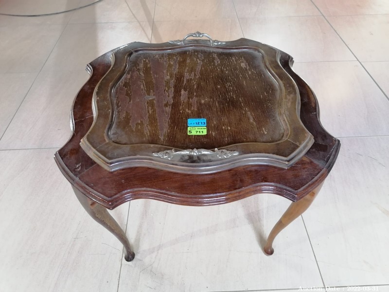 1273 - Unique Side Table with Tray Top