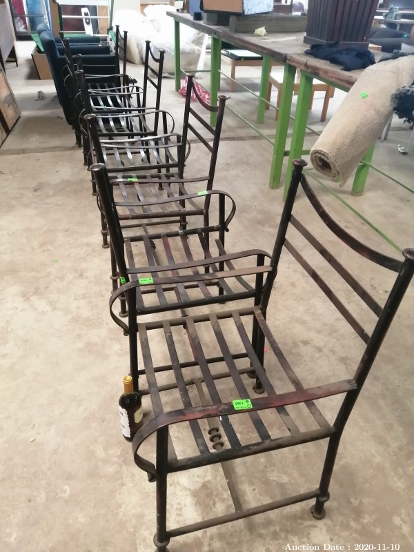 503 Wrought Iron Arm Chairs