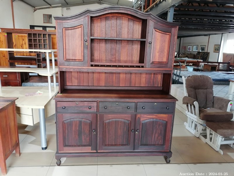 5781 - Magnificent Welsh Dresser in Solid Knysna Blackwood - By Fechters of Knysna
