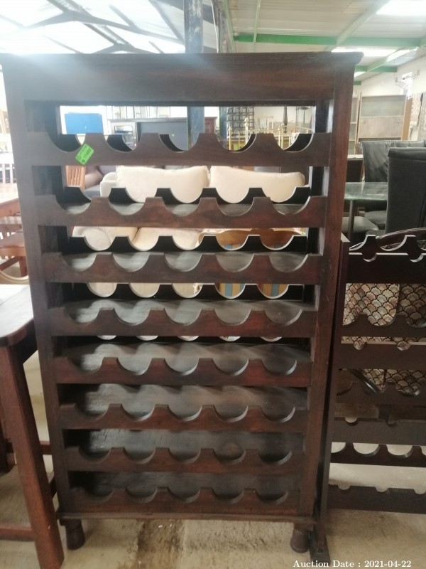 313 Solid Wood Wine Rack - takes 40 Bottles