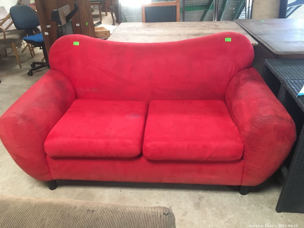 115 Funky Red Couch