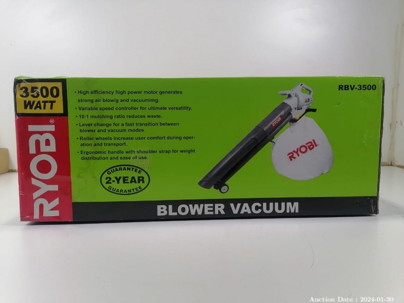 5244 - Ryobi 3500 Watt Blower Vacuum