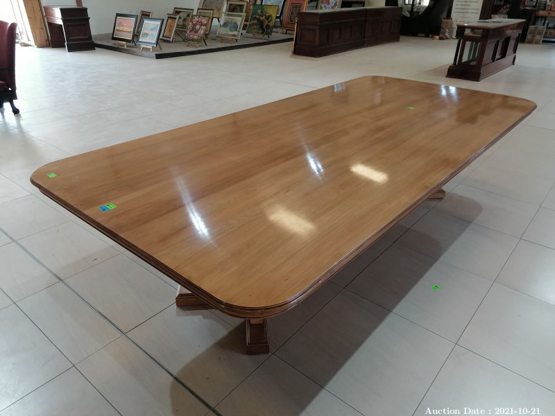 126 - Lovely Wooden 10-Seater Dining Table