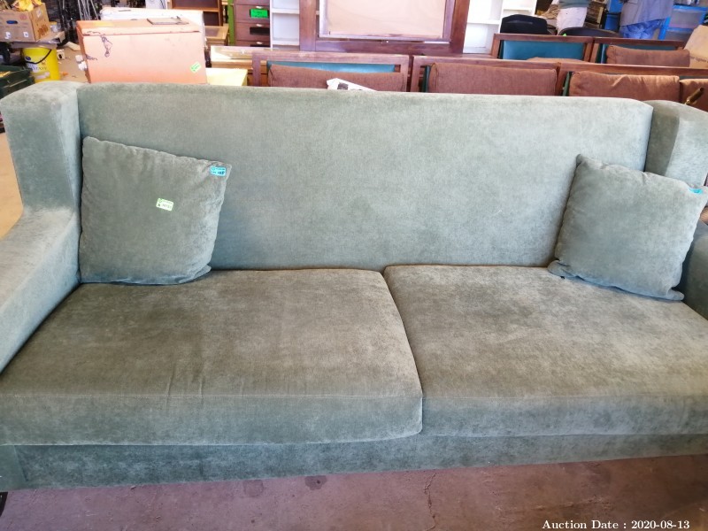 105 Retro Style Green Couch