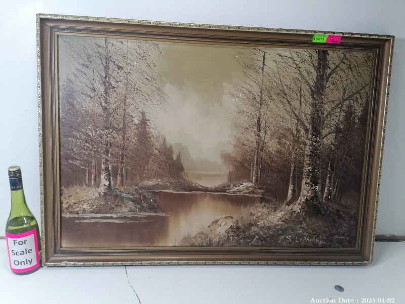 Lot 6310 - Framed Painting Signed S. Lipman