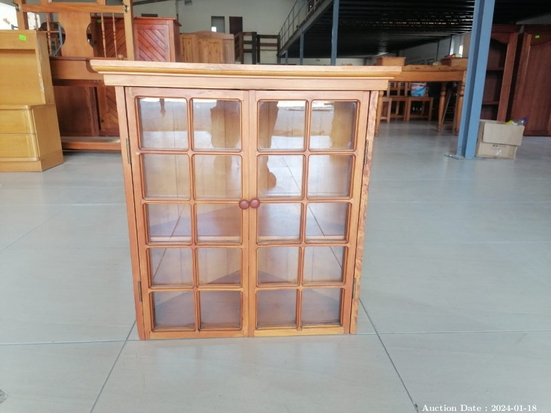 5032 - Stunning Solid Wood Stinkwood Display Cabinet