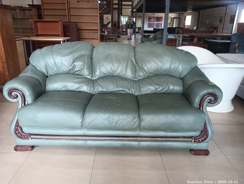 4100 - 3 Seater Leatherette Couch