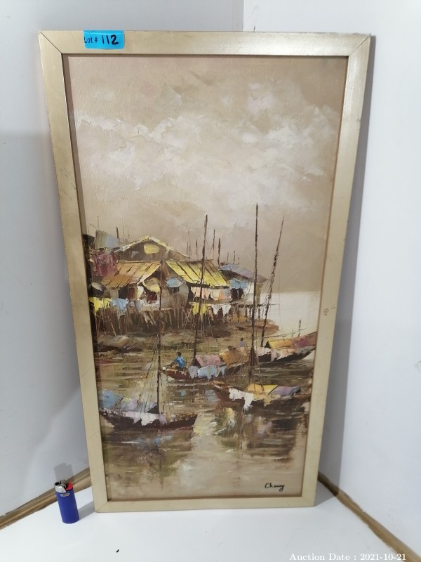 112 - Painting of Chinese Junks by Chang