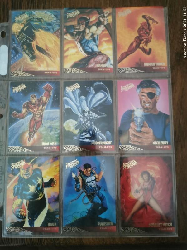 104 - Fleer Ultra Spiderman Collector\'s Cards  - The Team-Ups Series 109 - 127