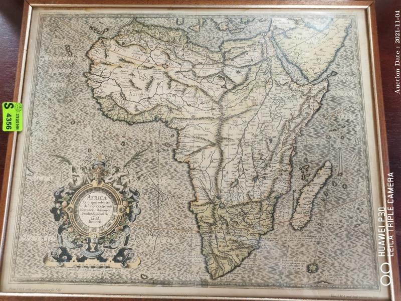 316 - Framed Africa Map Print