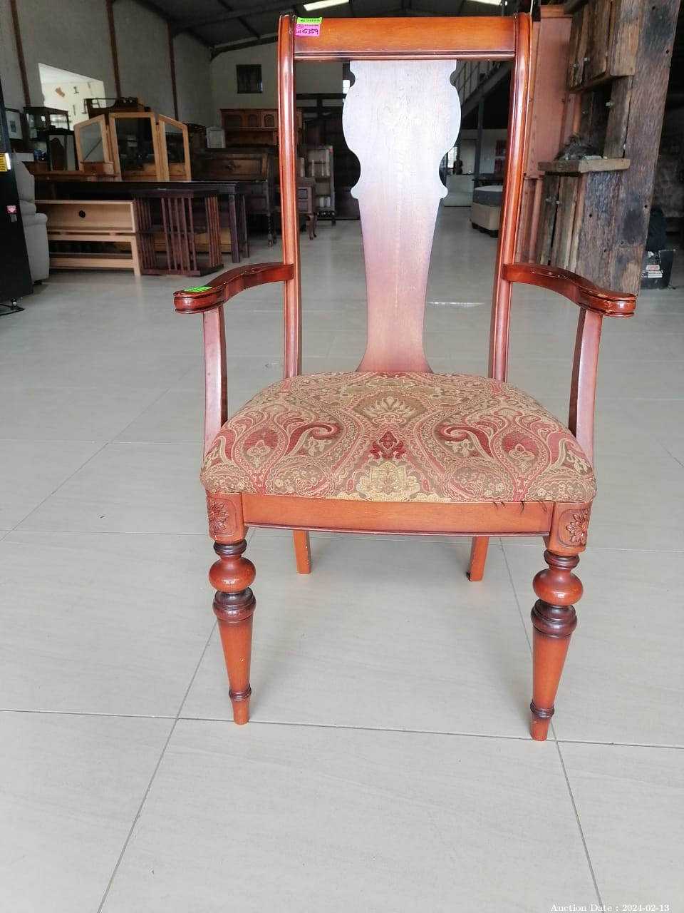 5359 - Solid Wood and Upholstered Chair