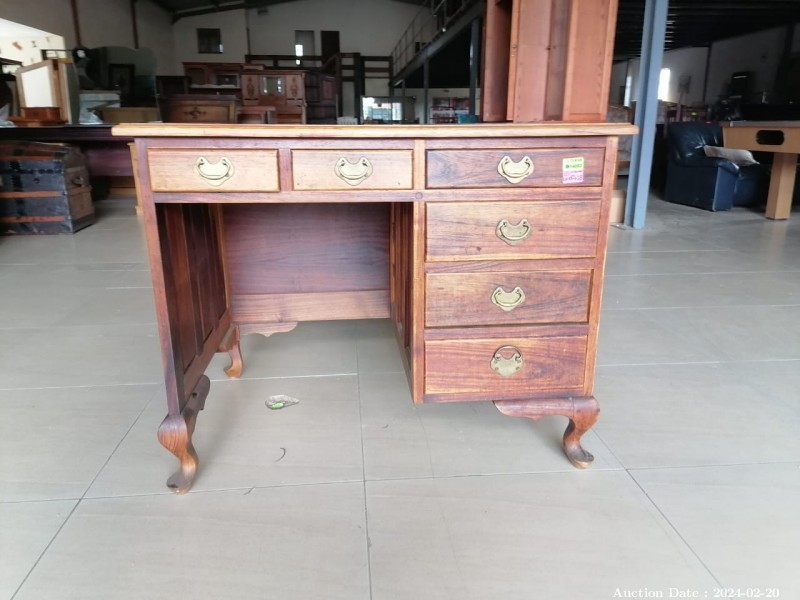 5438 - Lovely Solid Wood Desk with Drawers