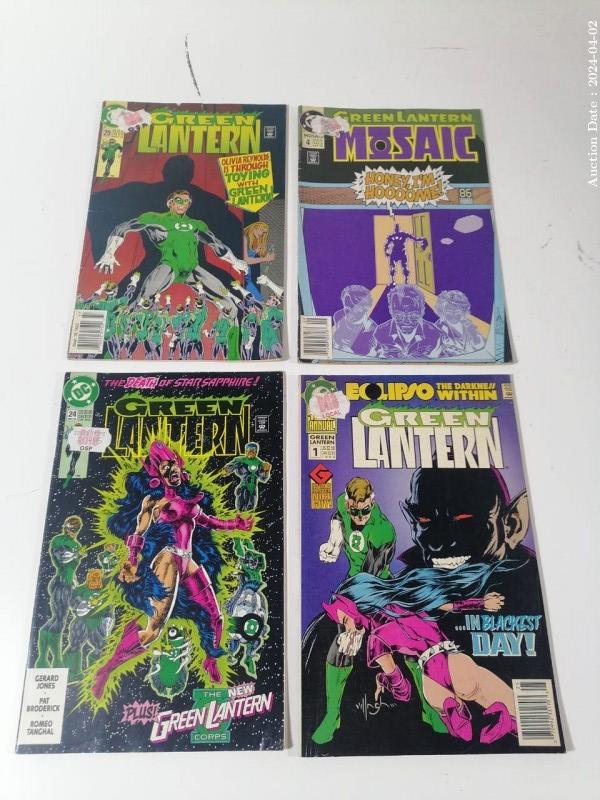 Lot 6340 - 4 x Green Lantern Vintage Comic Books