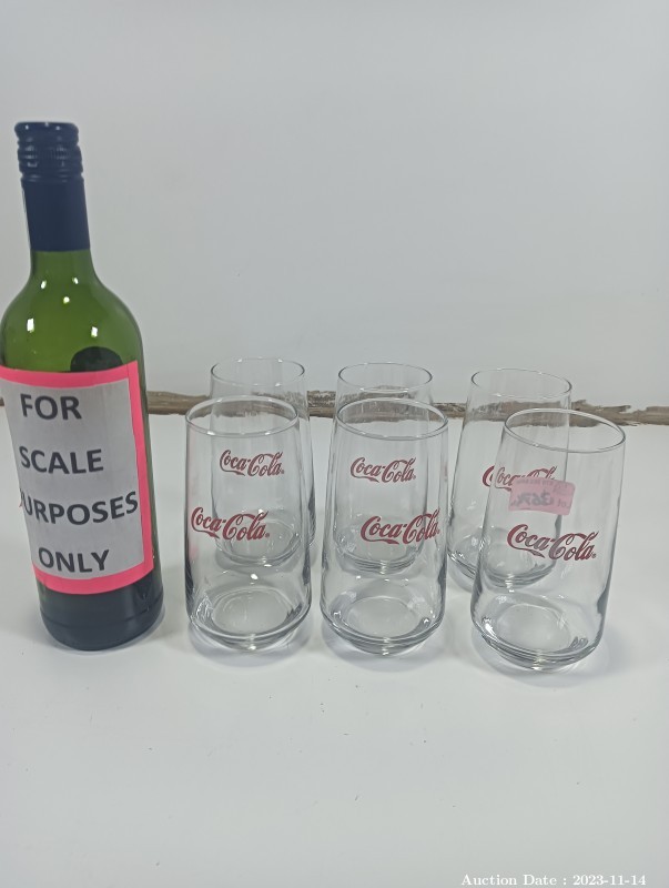 3826 - 6 Coca Colas Glasses