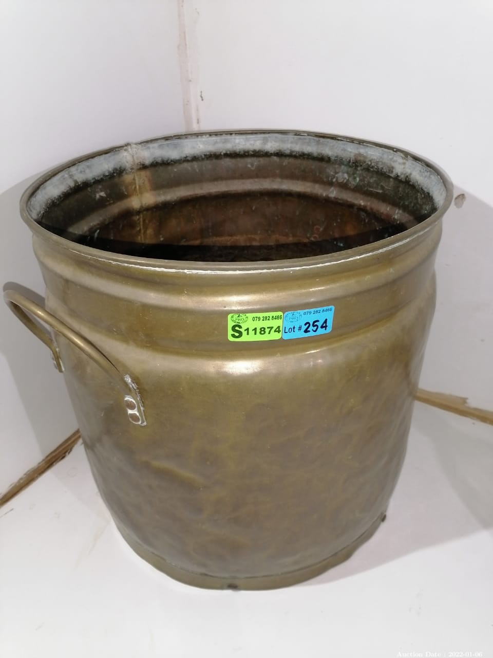 254 - Large Brass bucket