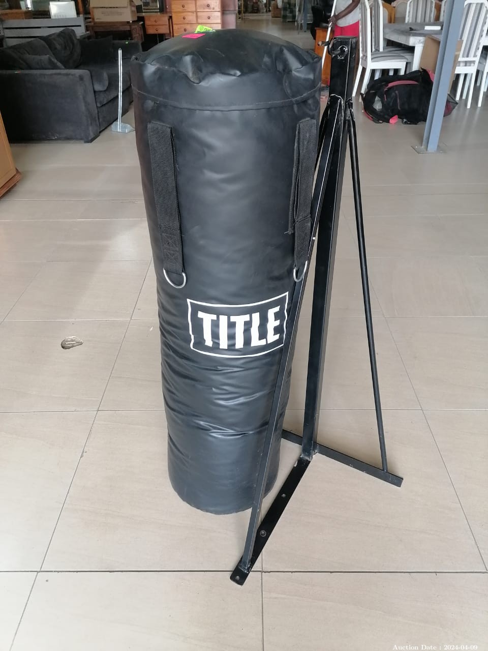 Lot 6490 - Title Boxing Bag with Hanging Bracket