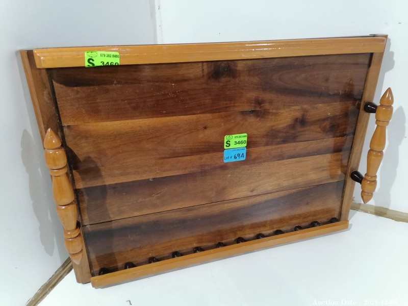 594 - Beautiful Drinks Tray in Solid Wood