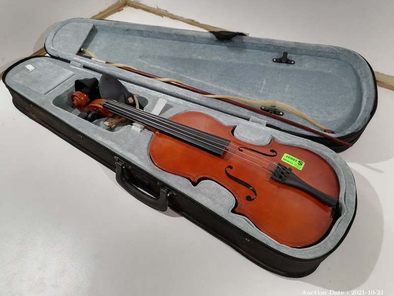 110 - Sanchez Violin with Case & Accessories