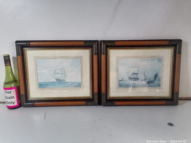 Lot 6611 - Pair of Framed Sailing Ships