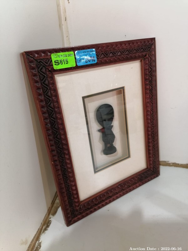2090 - Framed African Carving Artwork