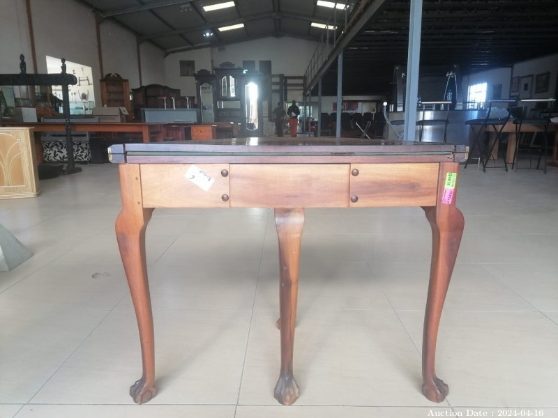 6621-1x Half Moon Table Solid Wood