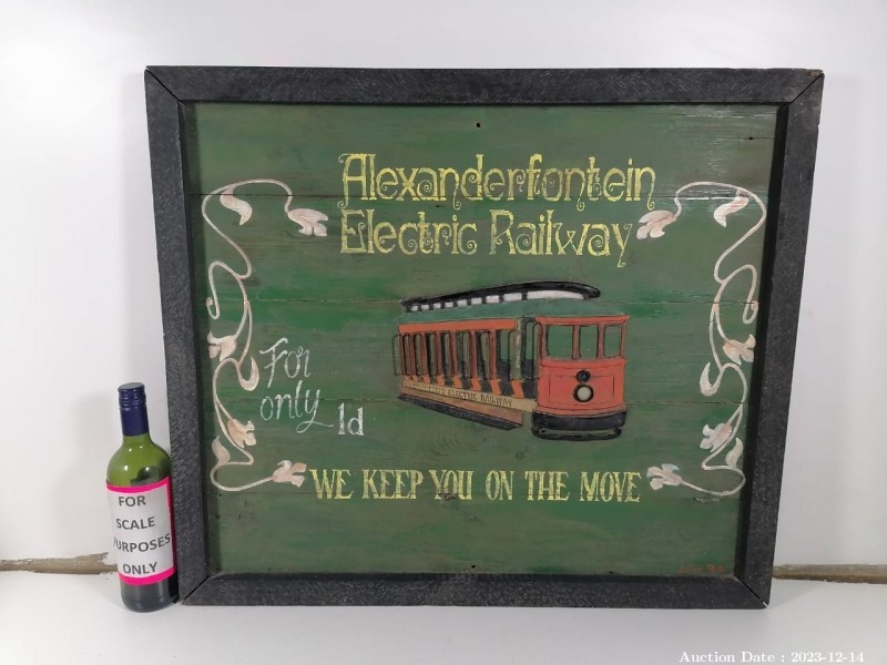 4191 - Electric Railway Wooden Sign