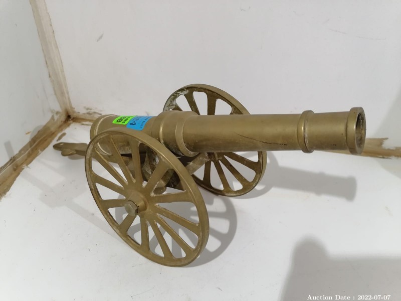 2324 - Brass Miniature Cannon Ornament