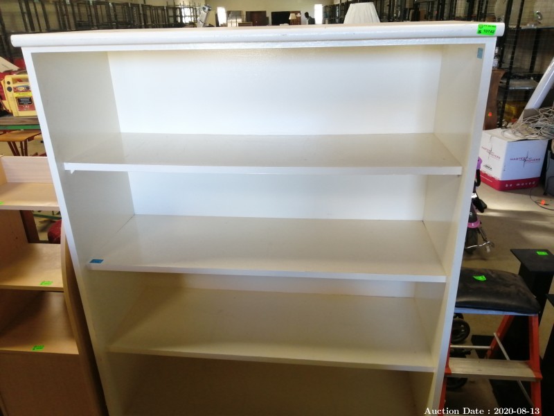 112 Wood Painted White Bookshelf