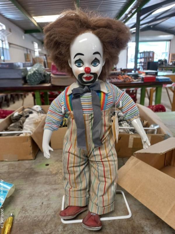 137- Handmade Porcelain Clown by Image - Columbine