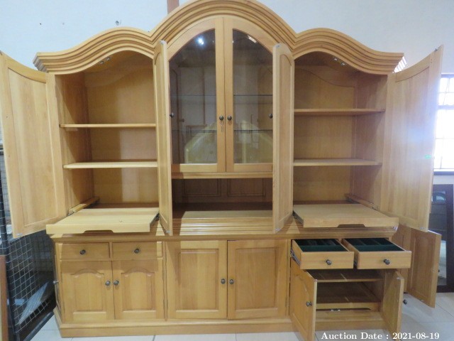 300 Magnificent Solid Yellowwood Display Cabinet
