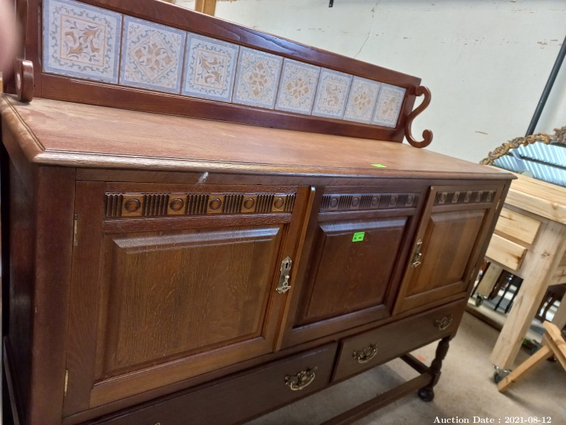 Lot 200 - Stunning Wooden Dresser in Burmese Teak