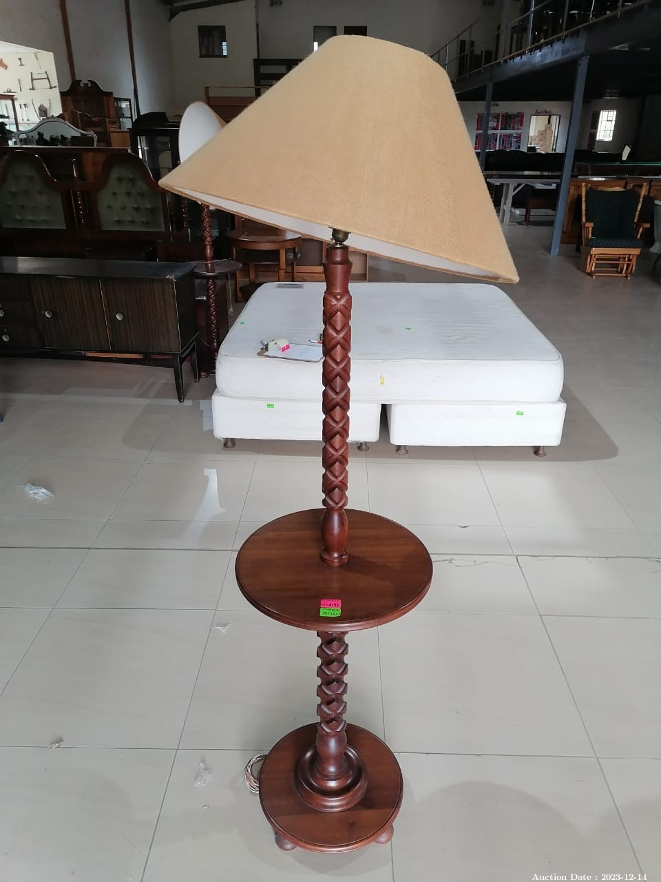 4197 - Solid Wood Freestanding Lamp