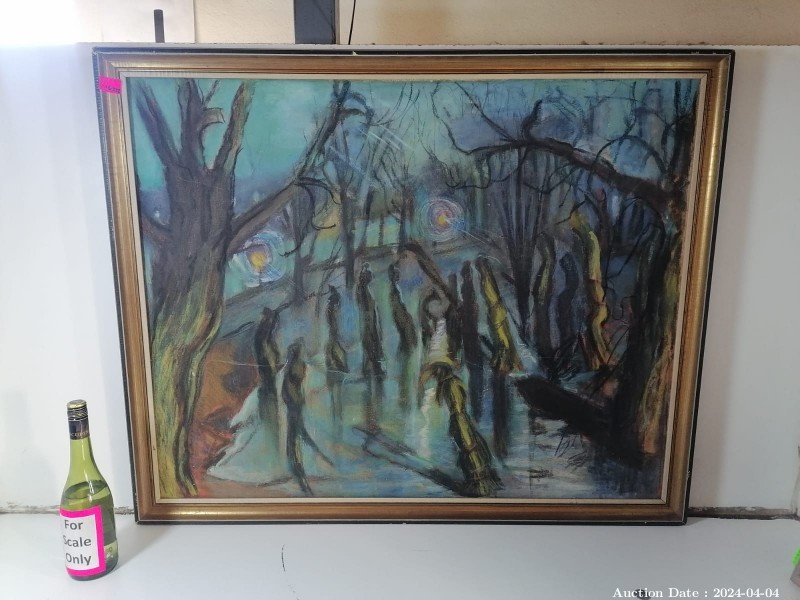 Lot 6332 - Abstract Forest Painting