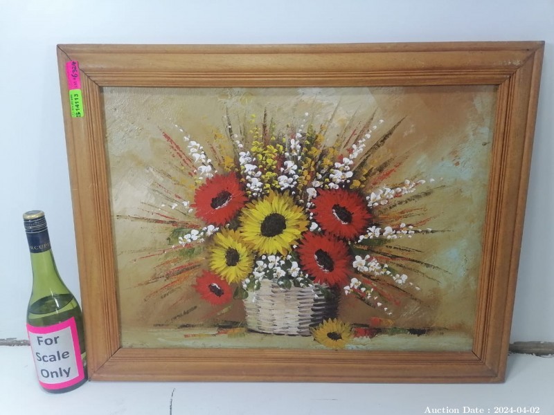 Lot 6324 - Framed Floral Painting
