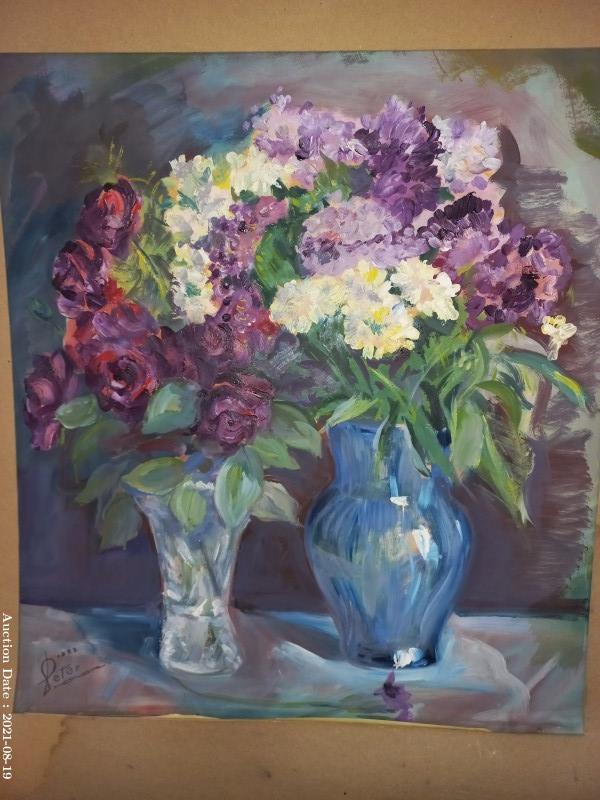 309 - Purple Rose & Chrysanthemum Bouquet by Peter Honsal
