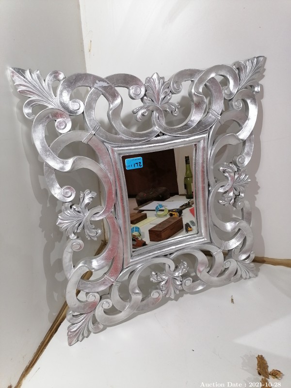 172 - Mirror with Ornate FRame