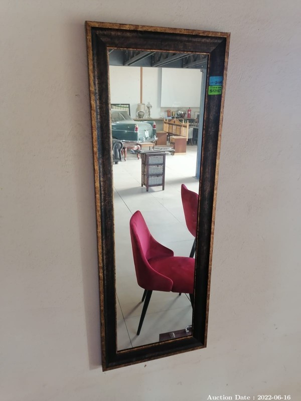 2104 - 1 x Framed Wall Mounted Mirror